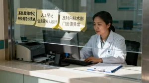 挂号系统被攻击时人工窗口应急预案怎么做，有哪些关键措施？