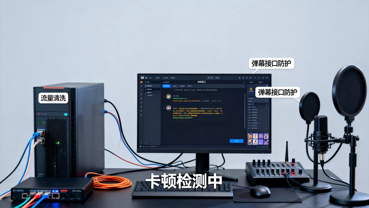 直播弹幕接口被刷导致互动卡顿怎么办，如何有效防护？