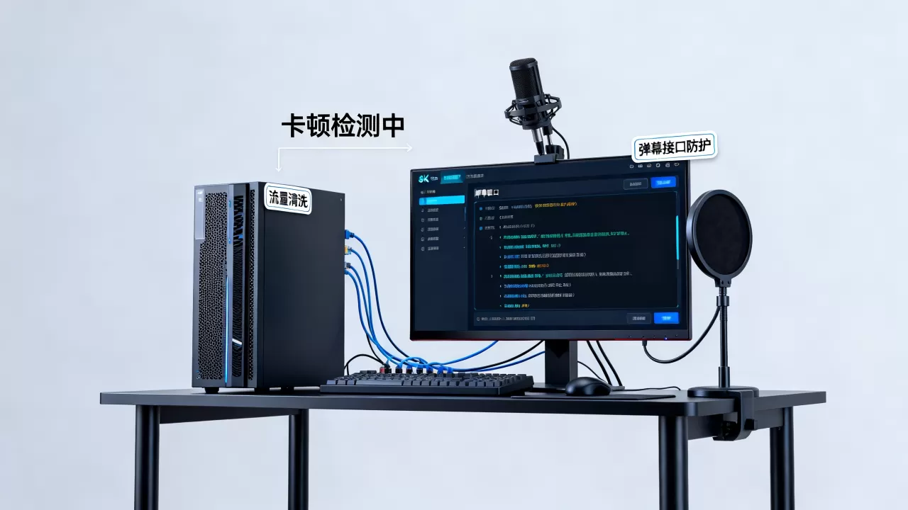 直播弹幕接口被刷导致互动卡顿怎么办，如何有效防护？