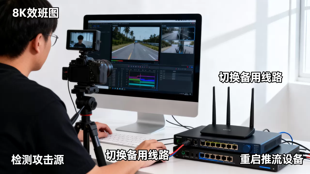 直播开播瞬间被攻击导致画面卡顿怎么办,直播卡顿如何快速处置? 直播开播瞬间被攻击导致画面卡顿怎么办,直播卡顿如何快速处置?