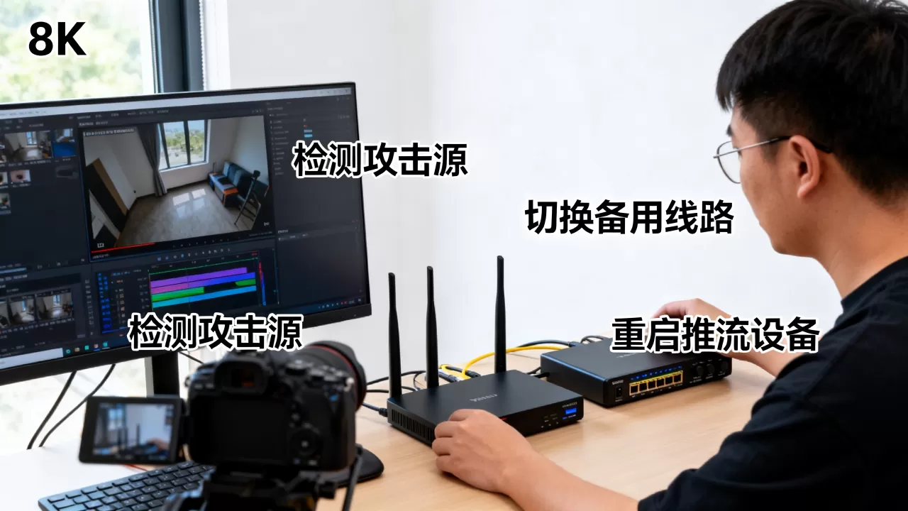 直播开播瞬间被攻击导致画面卡顿怎么办,直播卡顿如何快速处置? 直播开播瞬间被攻击导致画面卡顿怎么办,直播卡顿如何快速处置?