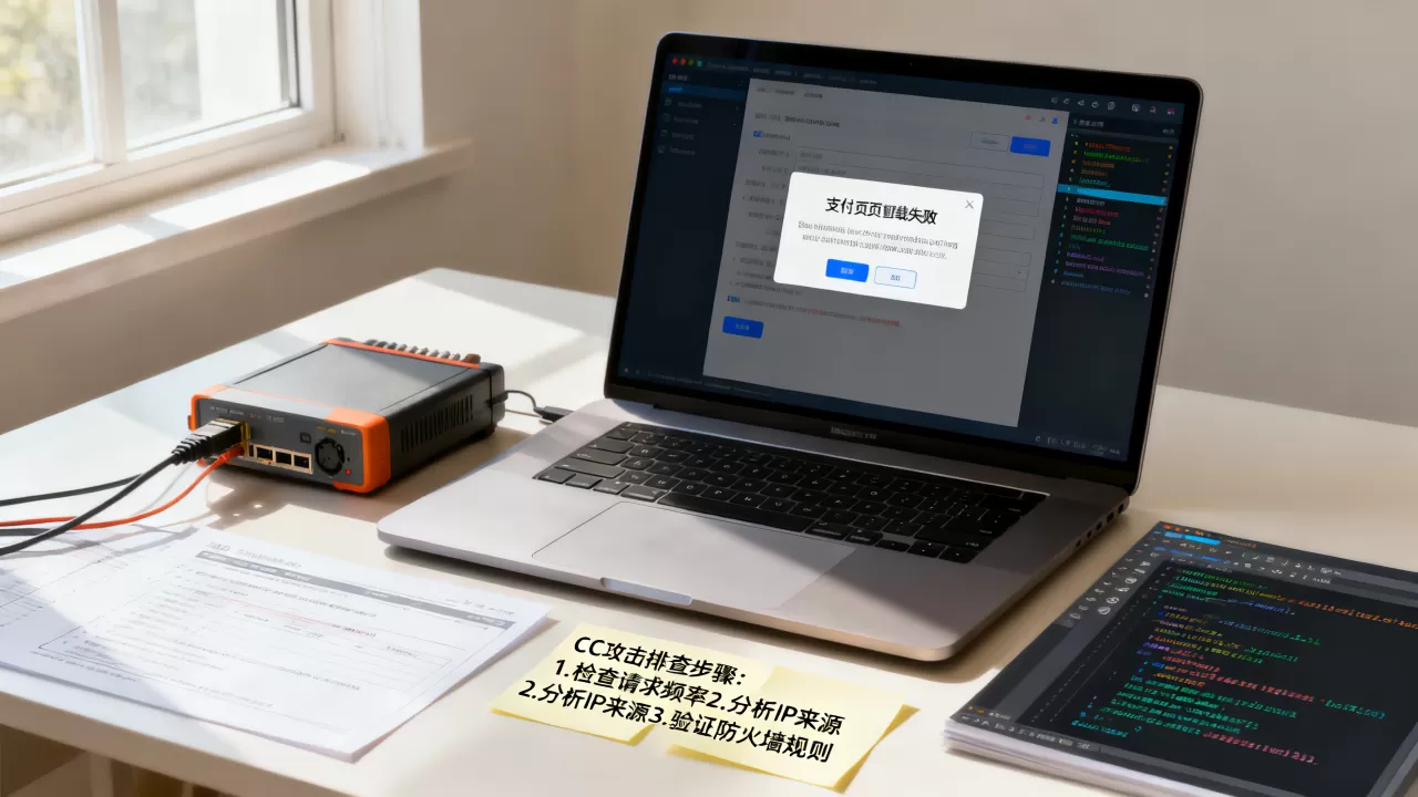 支付页面被CC攻击打不开怎么办，怎么排查攻击顺序