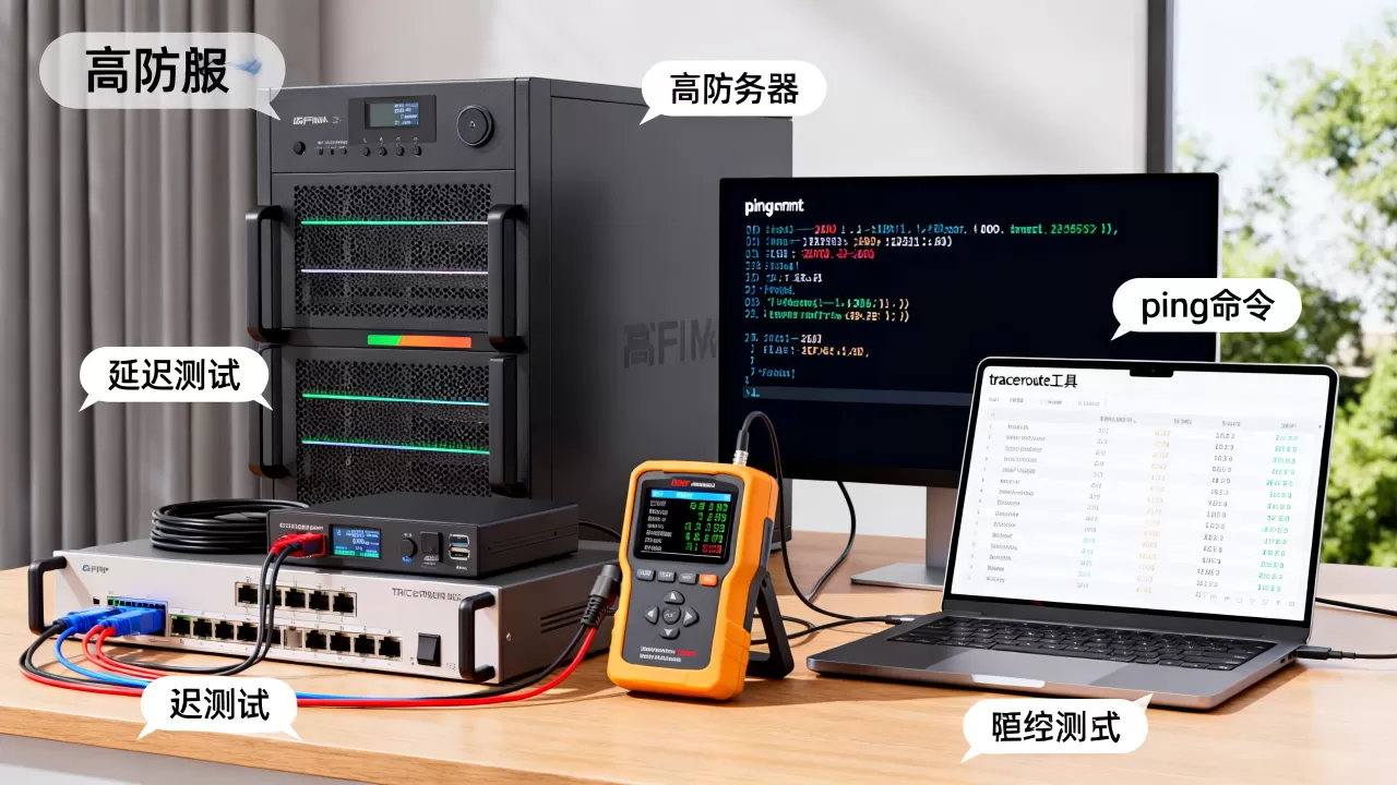 高防服务器的延迟表现怎么提前验证，高防服务器延迟测试方法有哪些？