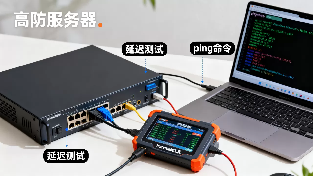 高防服务器的延迟表现怎么提前验证，高防服务器延迟测试方法有哪些？