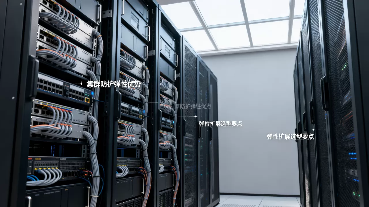 集群防护的弹性优势适合哪类业务形态，弹性扩展怎么选型？
