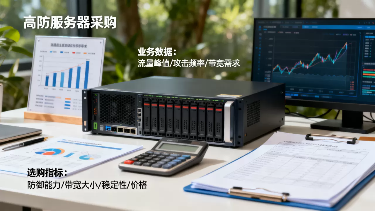 采购高防服务器前该准备哪些业务数据，高防服务器选购要参考什么指标？