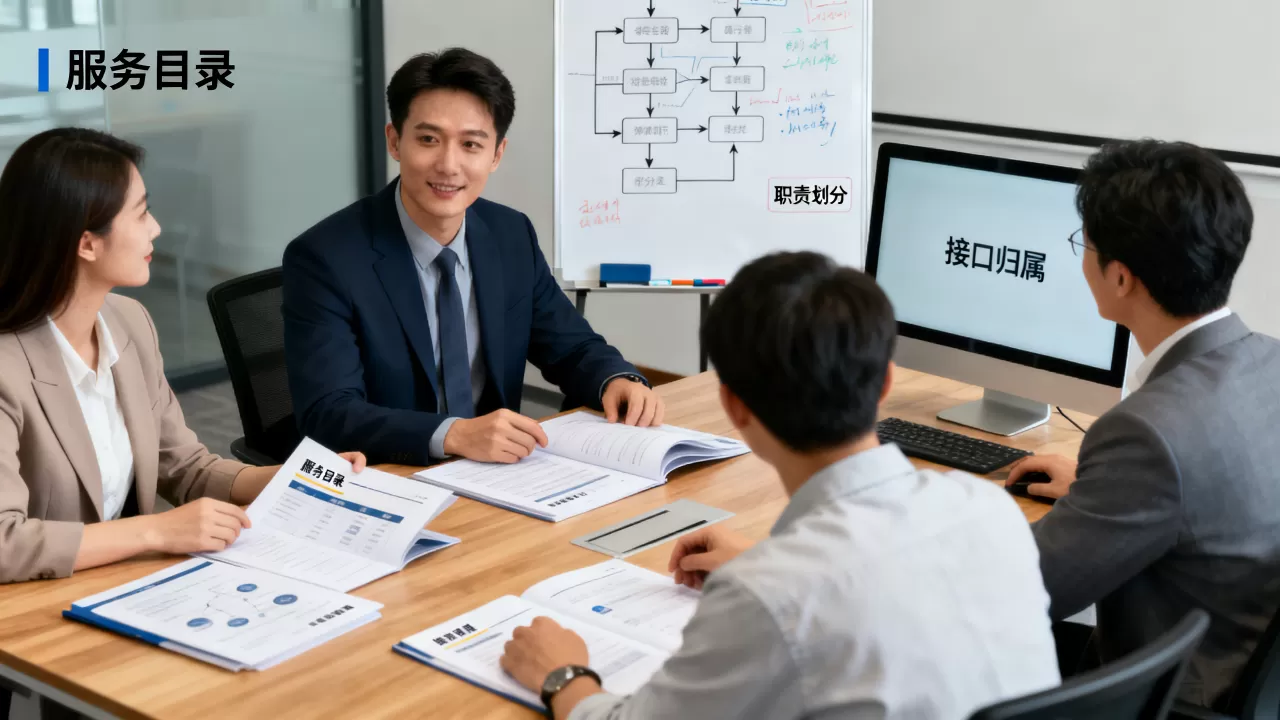 多团队协作如何靠服务目录厘清职责与接口归属?,服务目录怎么划分团队职责 多团队协作如何靠服务目录厘清职责与接口归属?,服务目录怎么划分团队职责