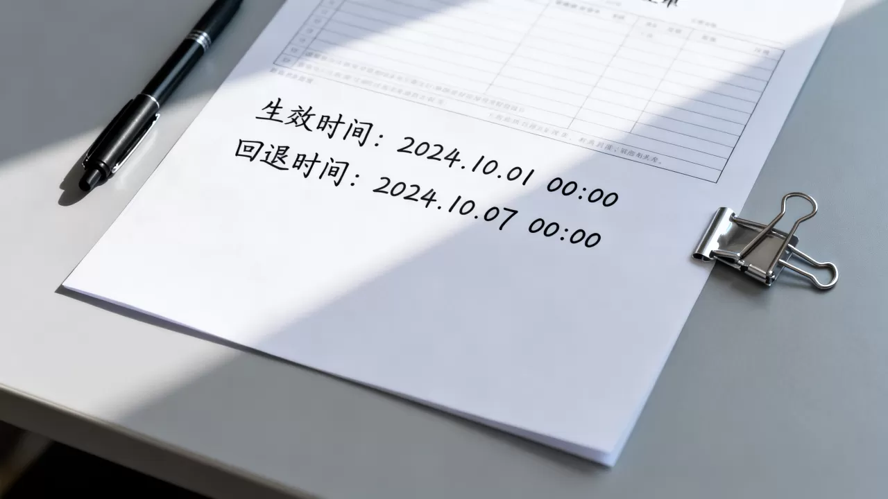 带宽调整的工单里要写清生效时间与回退