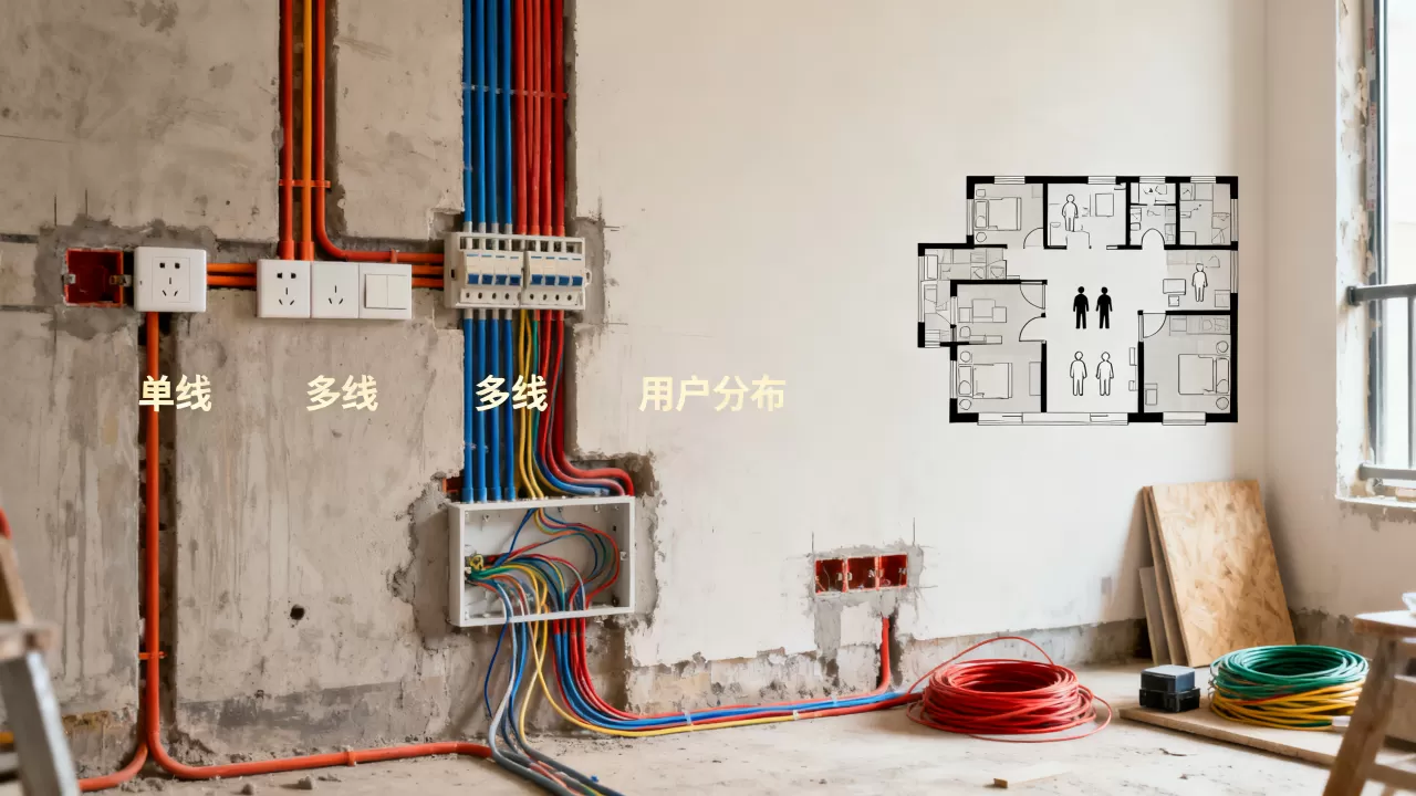 装修选单线还是多线，主要看用户分布吗？