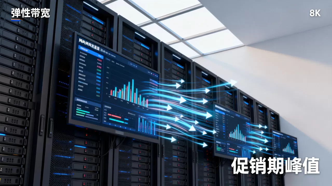 弹性带宽在促销期怎样帮业务扛住峰值，服务器带宽不够怎么办