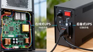 UPS在线式和后备式在工作原理上的核心差异