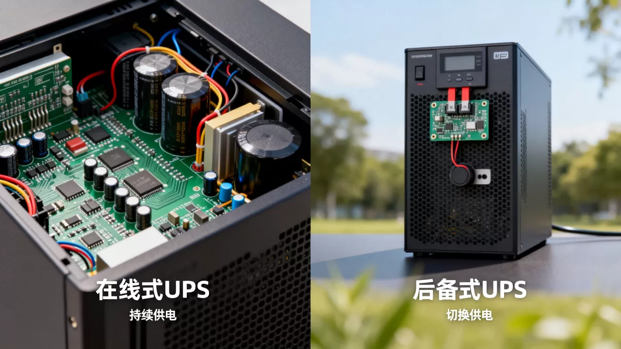 UPS在线式和后备式在工作原理上的核心差异 UPS在线式和后备式在工作原理上的核心差异