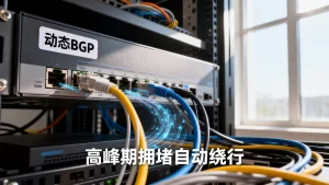 高峰期线路拥堵时动态BGP自动绕行吗，动态BGP如何自动绕行？