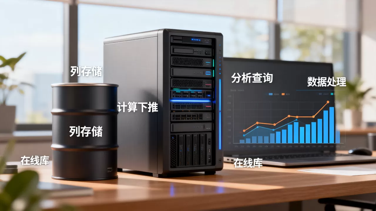 分析报表业务把计算下推到列存能减轻在线库负担吗，列存储适合分析查询吗