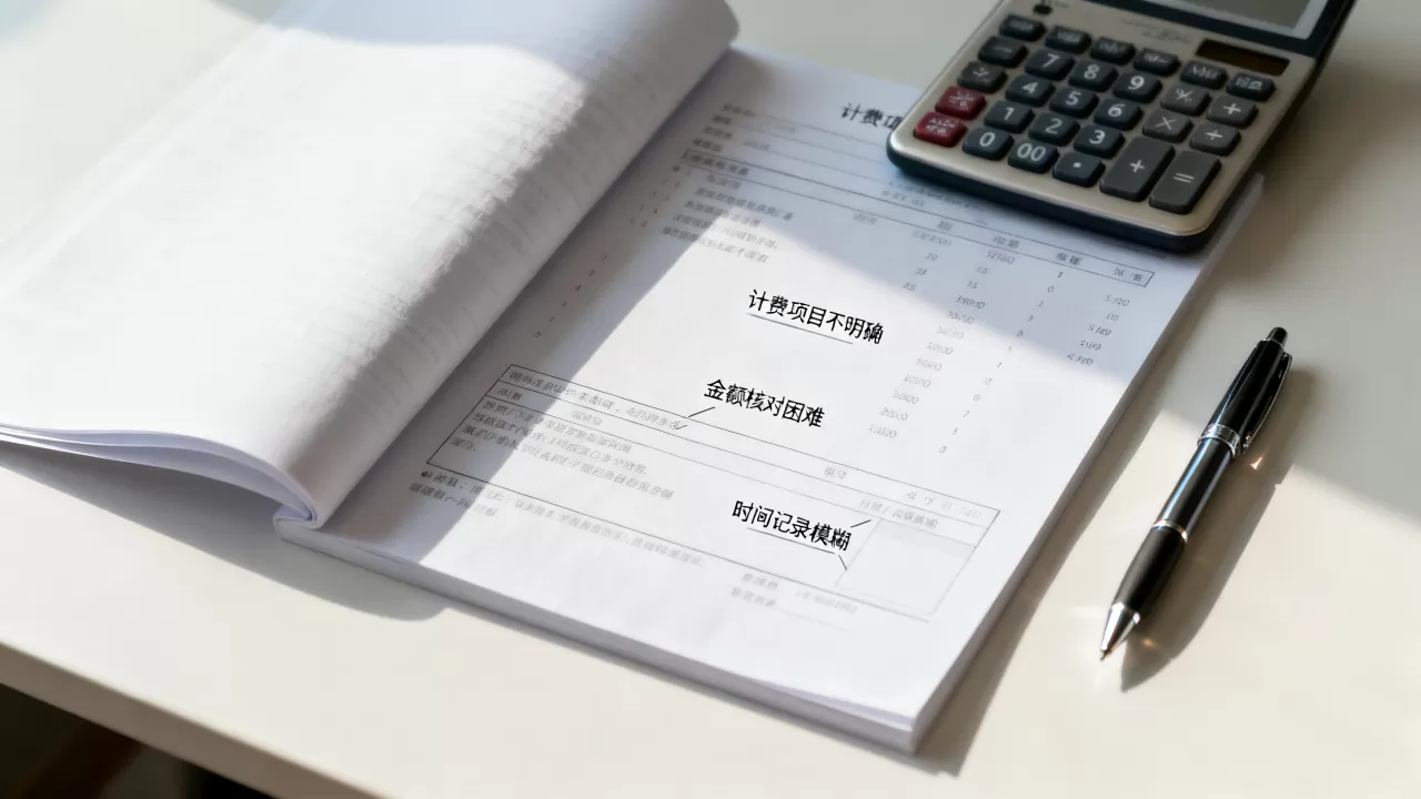 计费口径写不清会在账单核对时带来什么麻烦，账单如何核对？