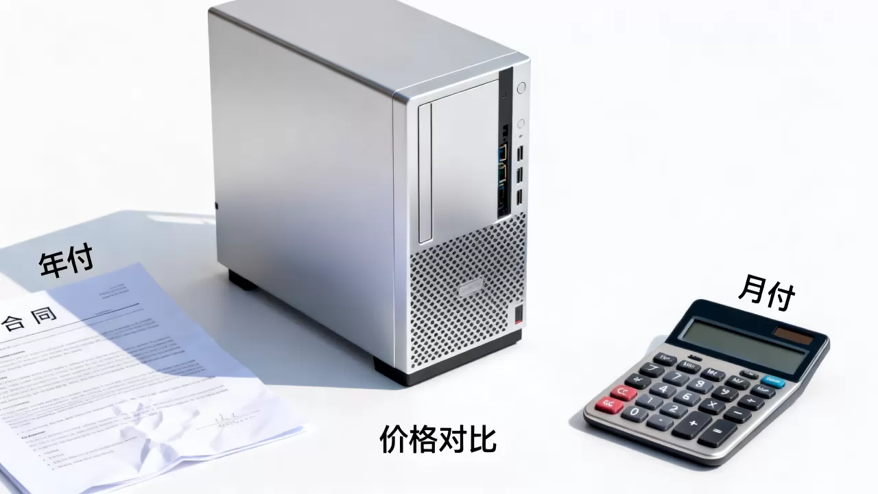 服务器租用按年付比按月付划算吗，服务器年付价格更优惠吗
