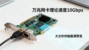 大文件传输要靠万兆口跑满带宽，万兆网卡传输速度多少？