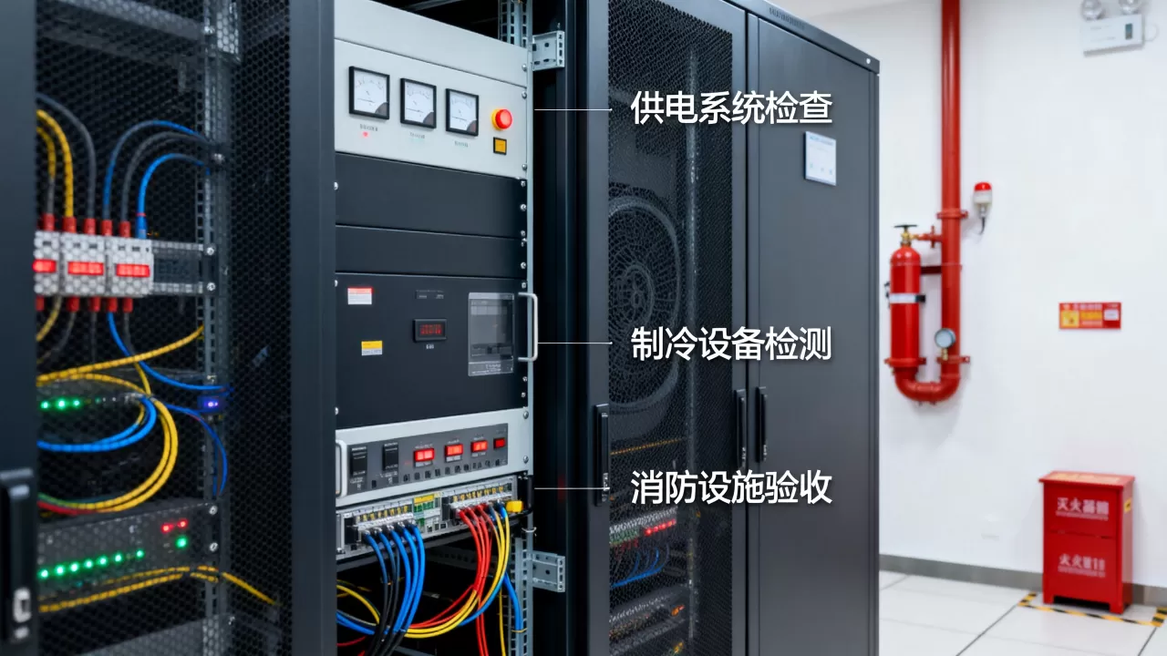 机房验收重点查什么，供电制冷消防检查细节，机房验收必查项目