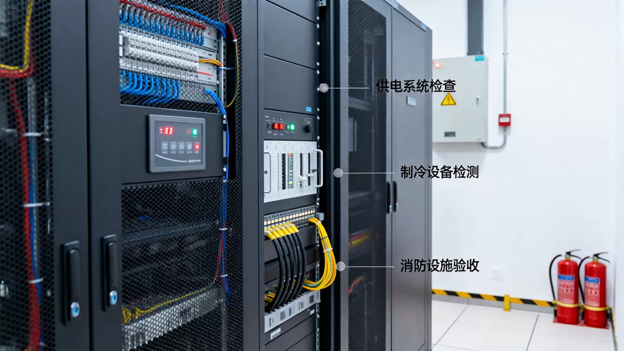 机房验收重点查什么，供电制冷消防检查细节，机房验收必查项目