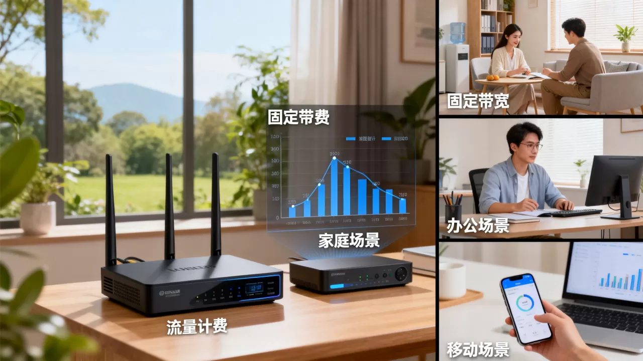 按流量和固定带宽哪个划算?计费对比适用场景全解析 按流量和固定带宽哪个划算?计费对比适用场景全解析