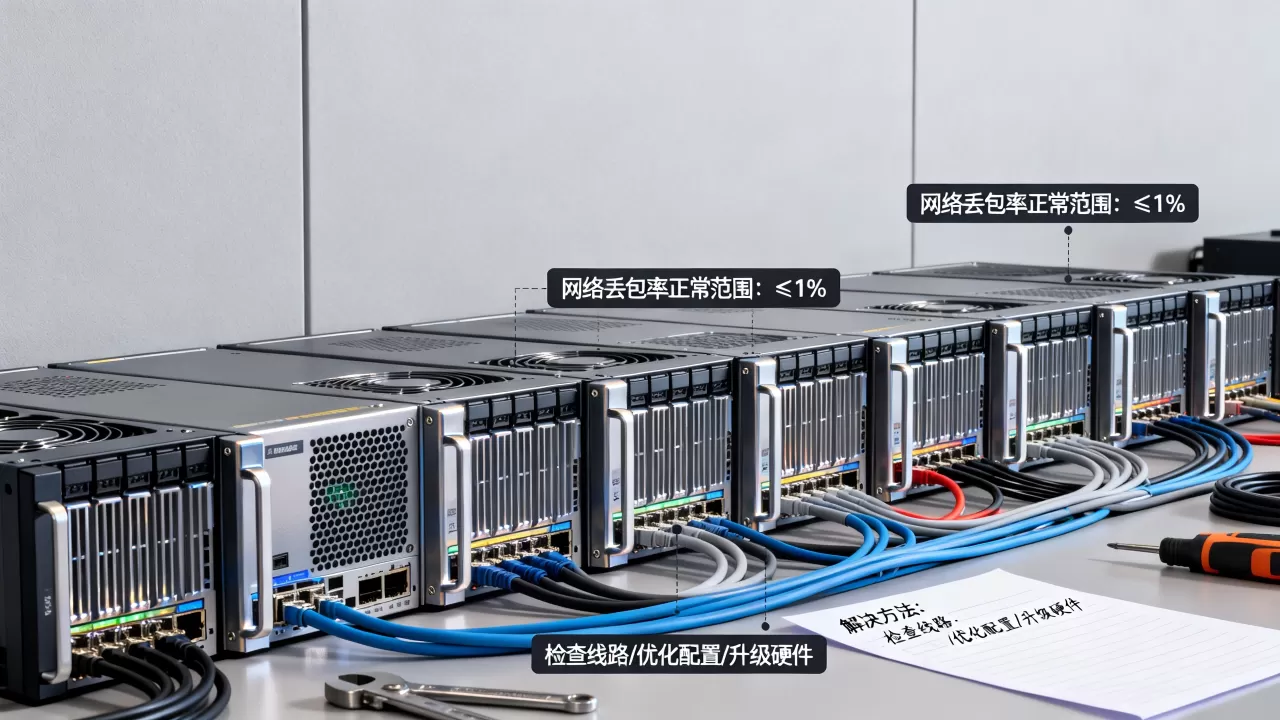 机房网络丢包率在多少以内算正常范围，网络延迟高丢包严重怎么解决