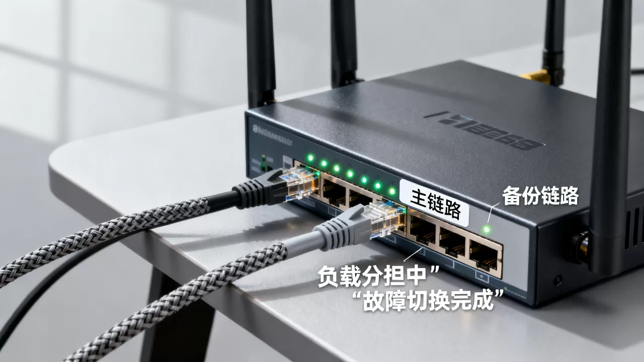 双上行负载分担如何实现?故障切换要点详解,双链路冗余配置 双上行负载分担如何实现?故障切换要点详解,双链路冗余配置