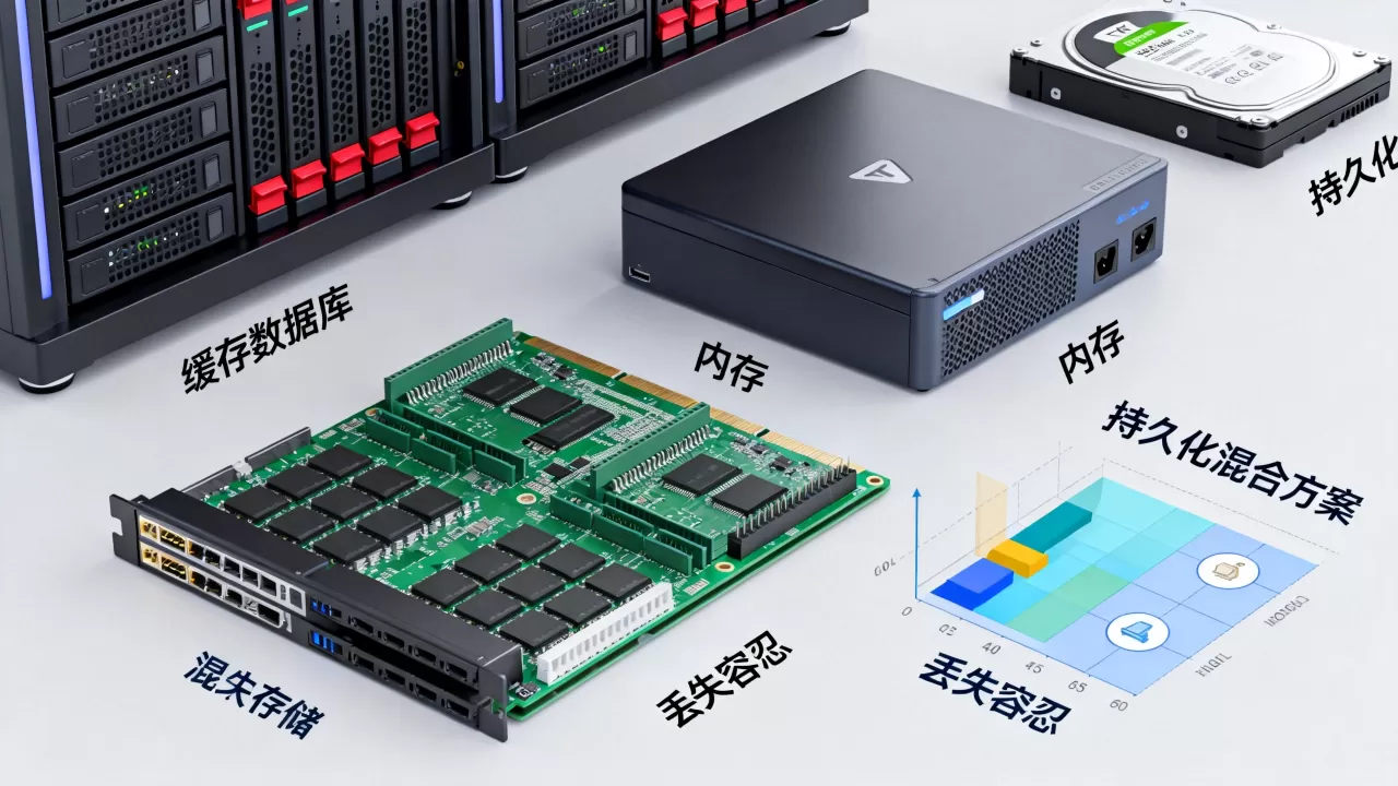 缓存数据库用内存还是持久化混合方案取决于丢失容忍