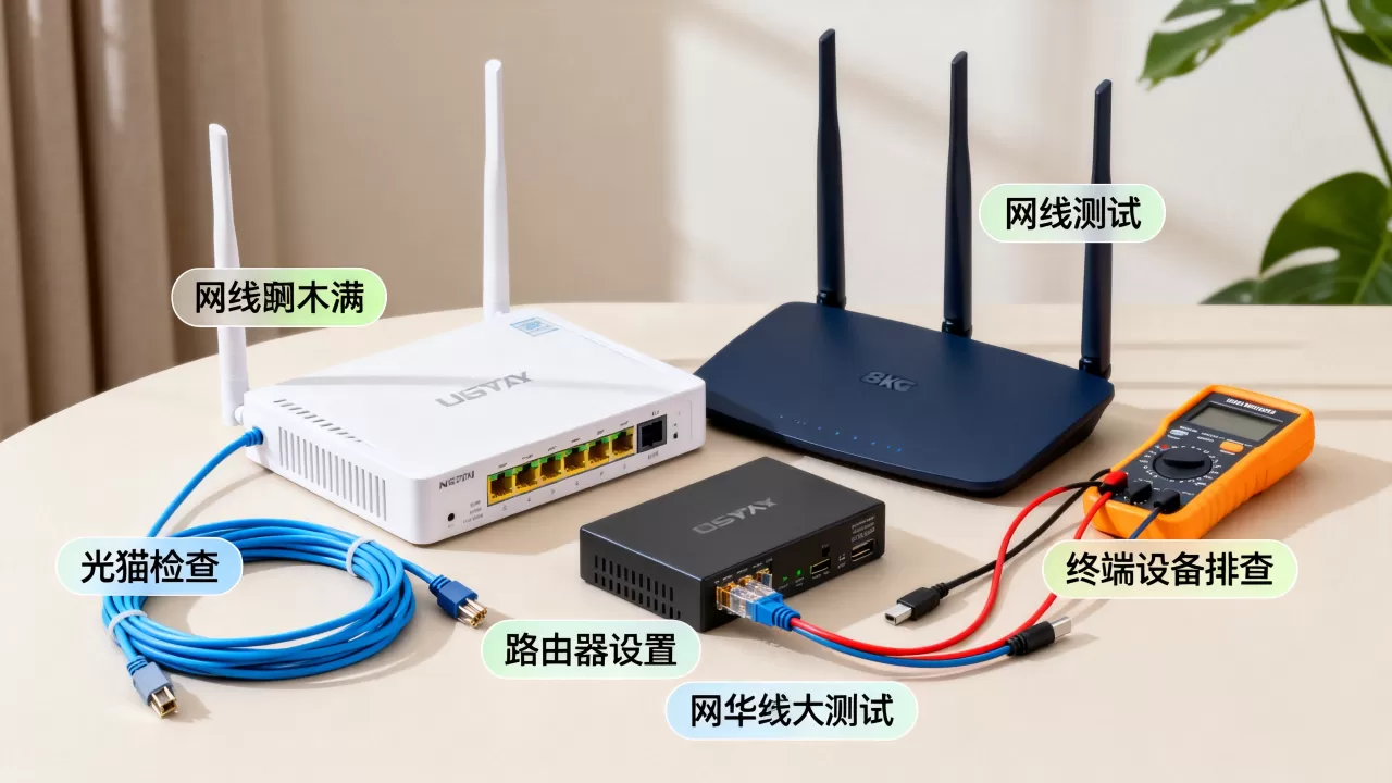 带宽跑不满是什么原因？带宽跑不满的常见原因与逐项排查顺序