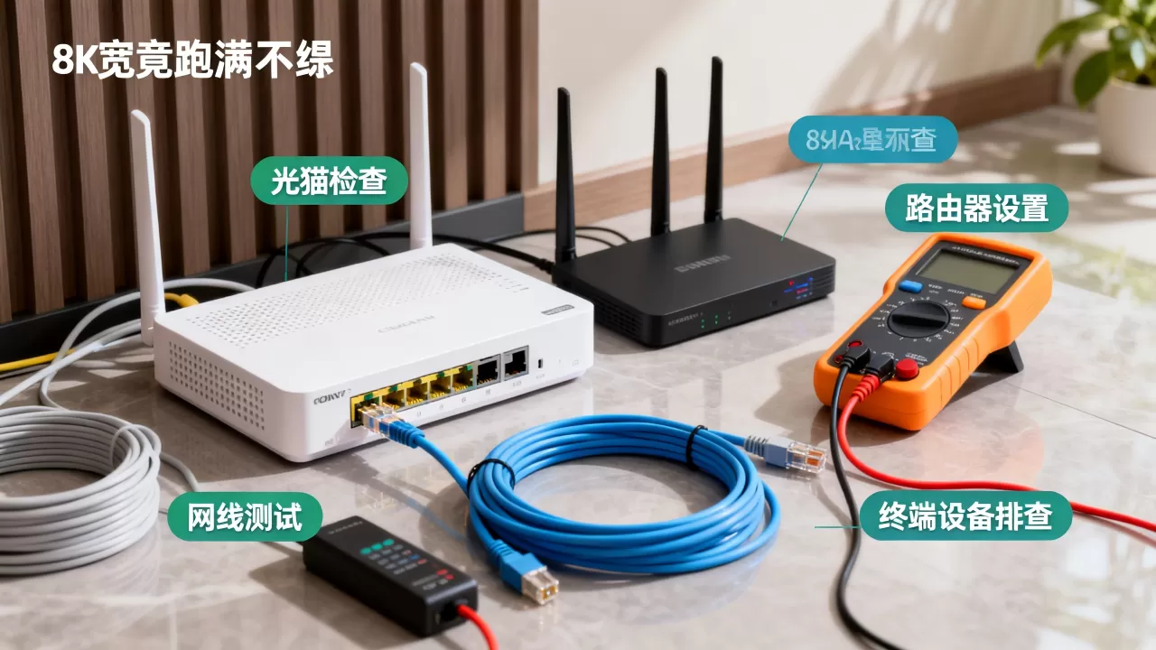 带宽跑不满是什么原因？带宽跑不满的常见原因与逐项排查顺序