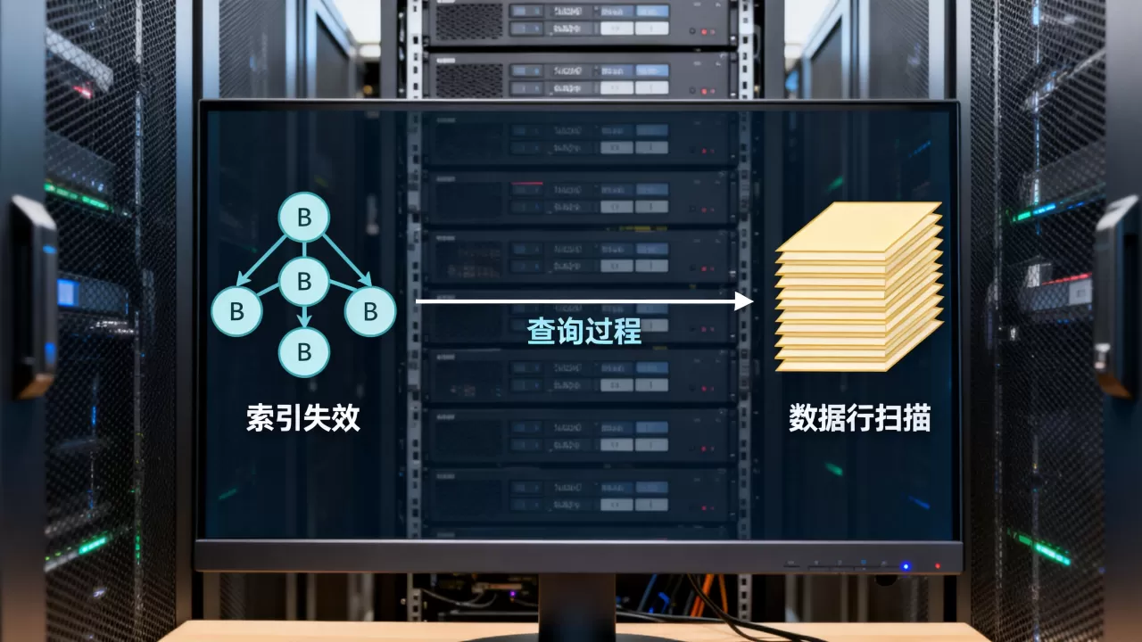 慢查询往往源于缺失索引或一次扫描了过多数据行，为什么索引失效导致查询变慢？