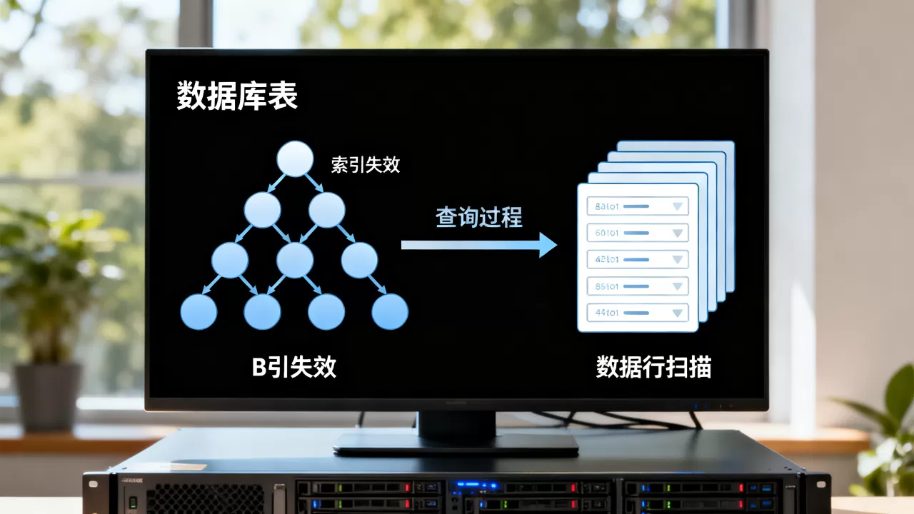 慢查询往往源于缺失索引或一次扫描了过多数据行，为什么索引失效导致查询变慢？