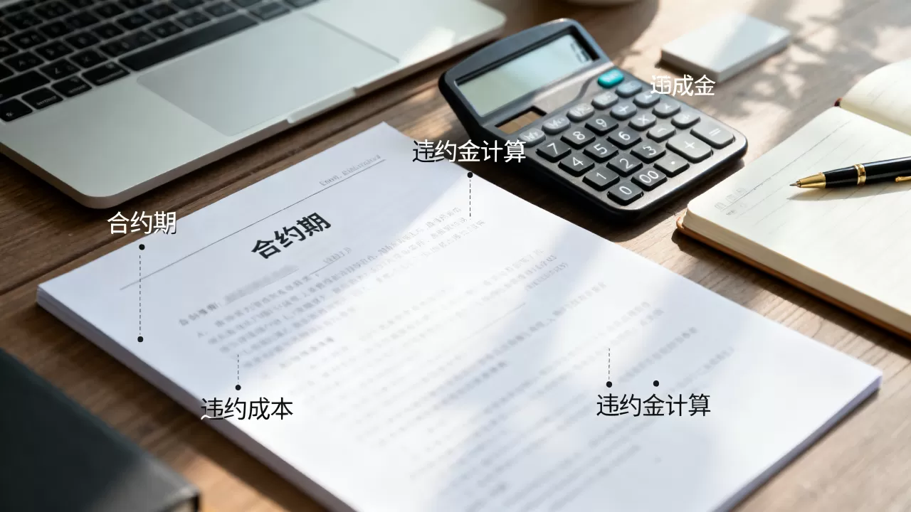 换线路前怎么评估合约期与违约成本，违约金计算技巧