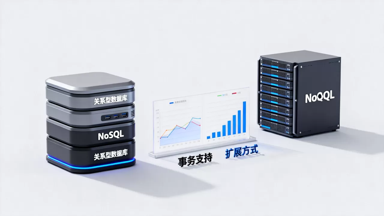 关系型数据库与NoSQL在事务支持和扩展方式上各有侧重