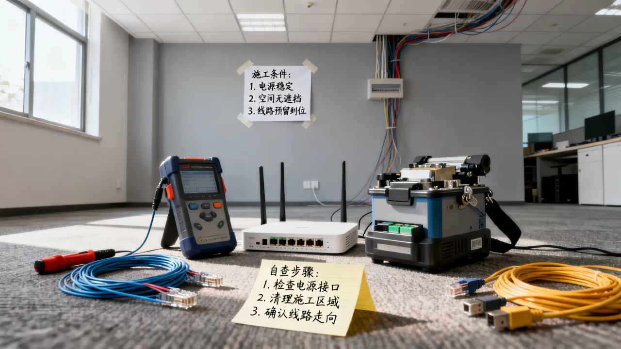 新装企业宽带入场施工条件有哪些？怎么自查才能避免耽误工期？