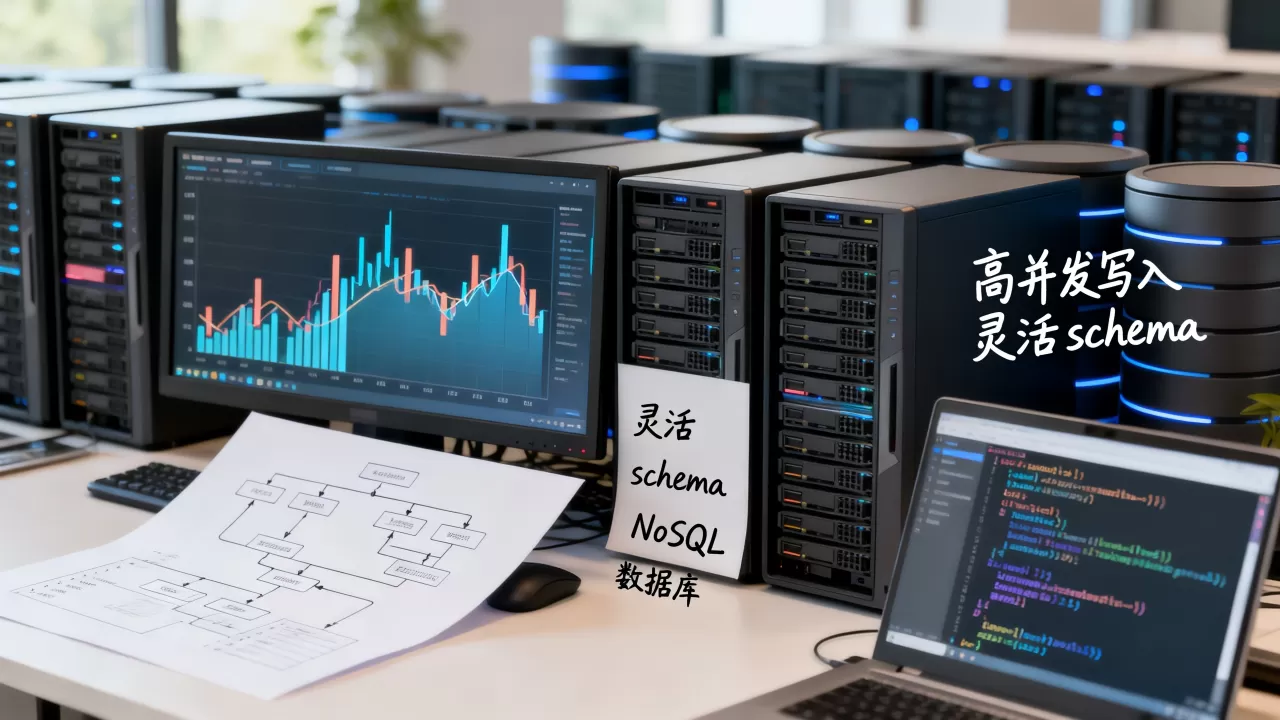 NoSQL数据库为何更适配高并发写入与灵活schema的场景，高并发写入选什么数据库好