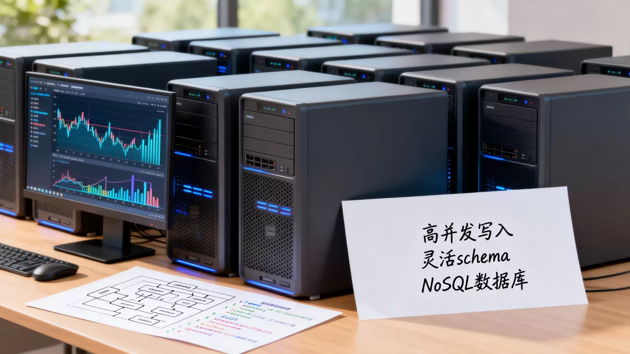NoSQL数据库为何更适配高并发写入与灵活schema的场景，高并发写入选什么数据库好