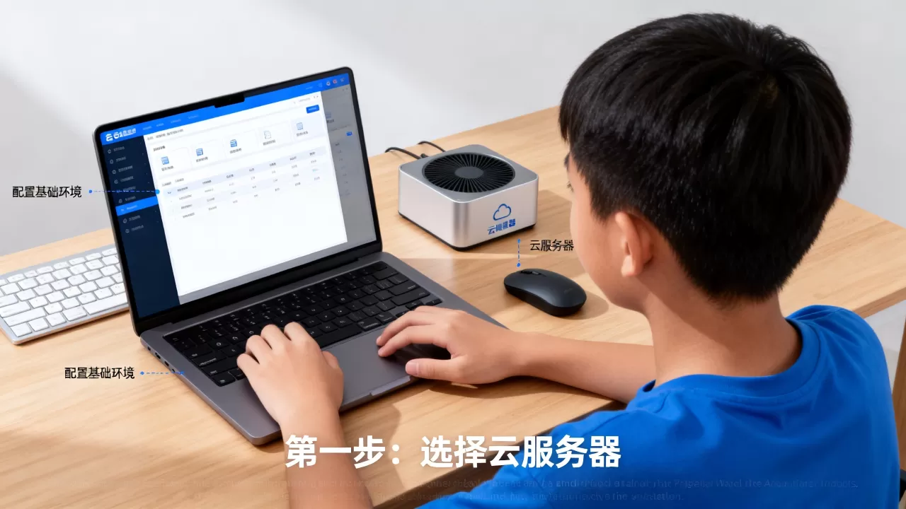 新手用云服务器搭建网站第一步该做什么？云服务器建站初学入门教程