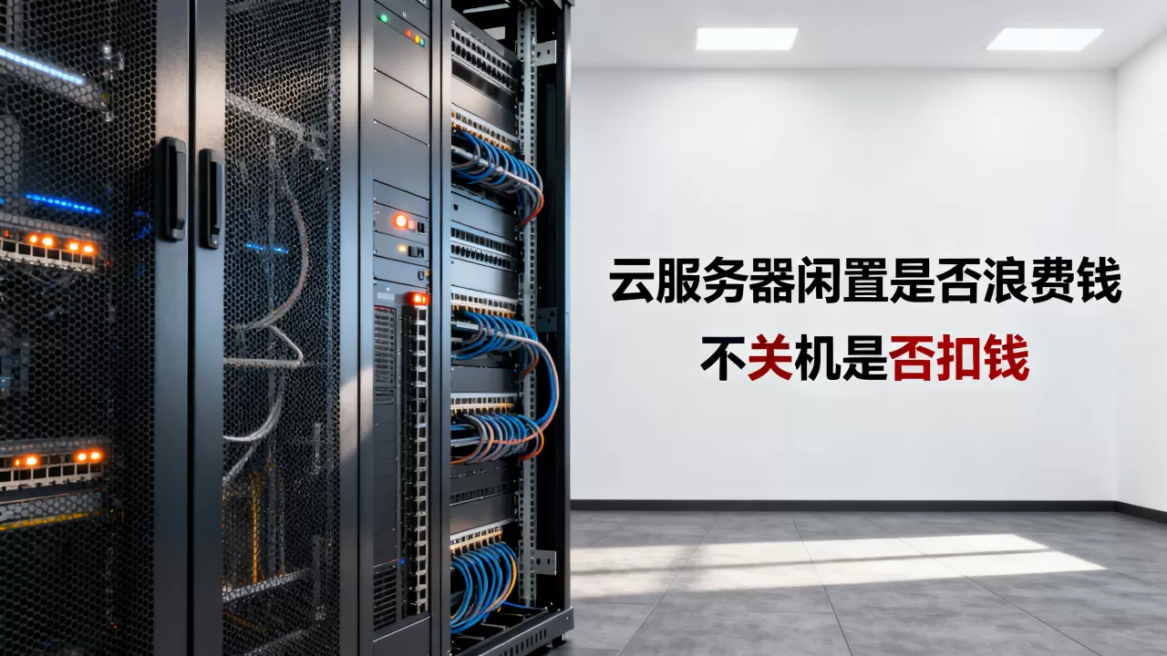 云服务器闲置一直开着是不是很浪费钱，云服务器不关机会扣钱吗