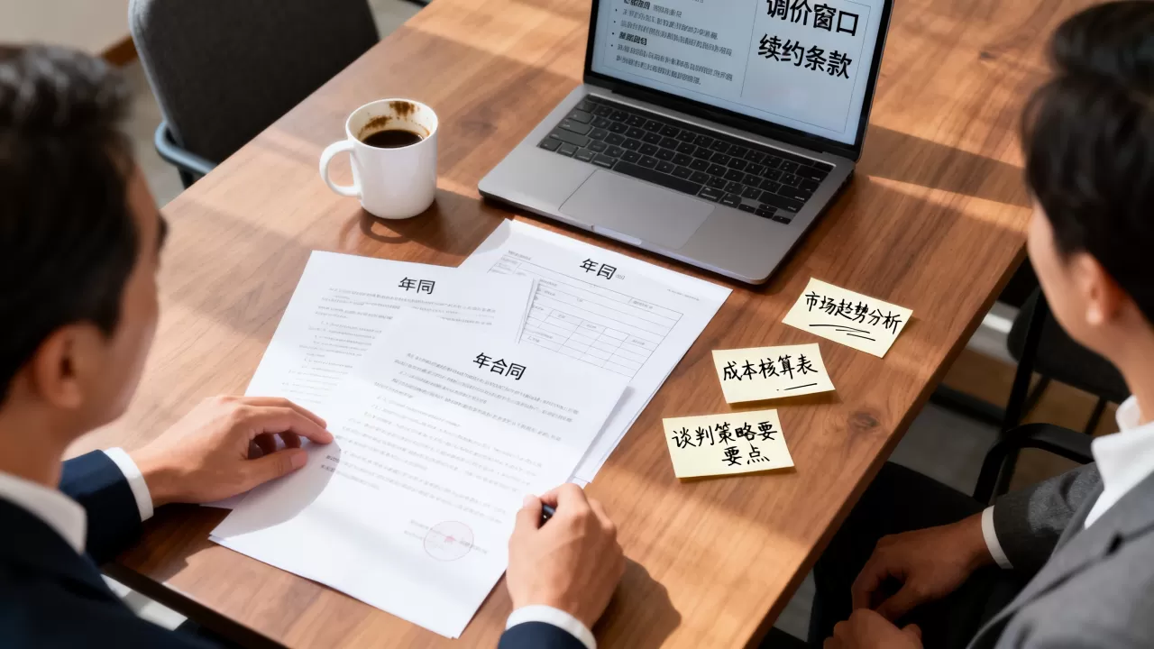 跨年续约赶上调价窗口怎么处理，跨年合同续约调价如何谈判