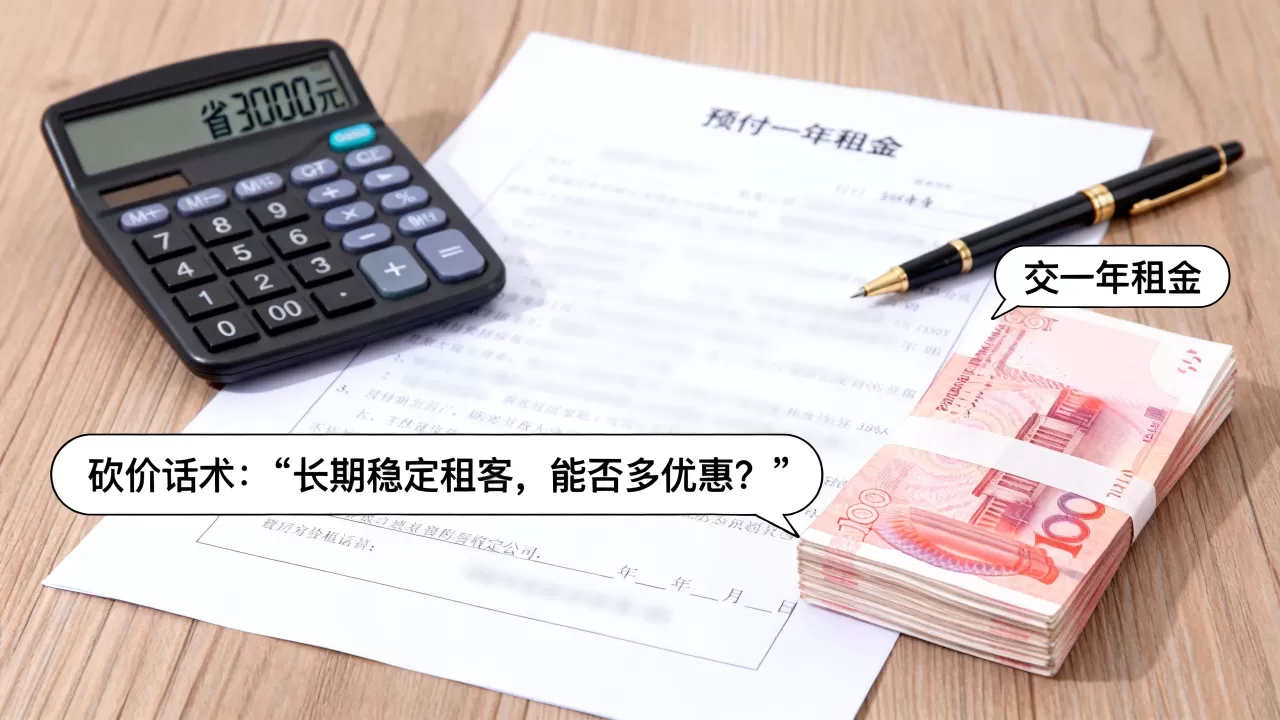 提前预付租金能换来多大的折扣空间？预付房租砍价话术，交一年租金省多少