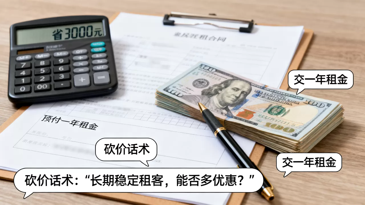 提前预付租金能换来多大的折扣空间？预付房租砍价话术，交一年租金省多少