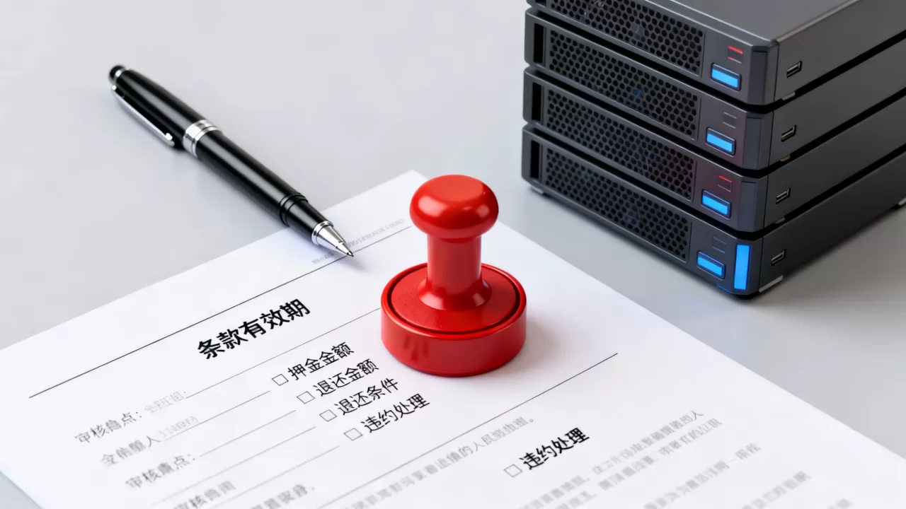 服务器押金条款应该怎么审才比较稳妥，审核要点有哪些？