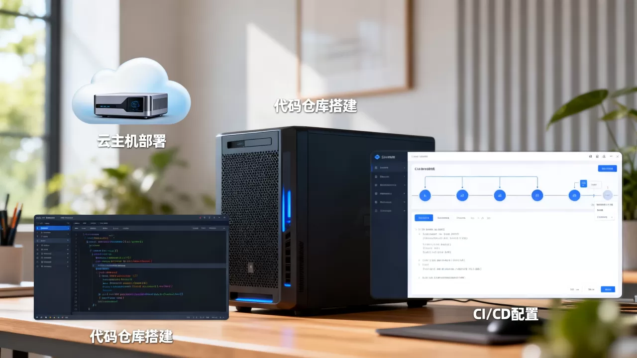 用云主机搭建代码仓库和CI流水线轻量组合怎么做？云主机CI/CD搭建教程