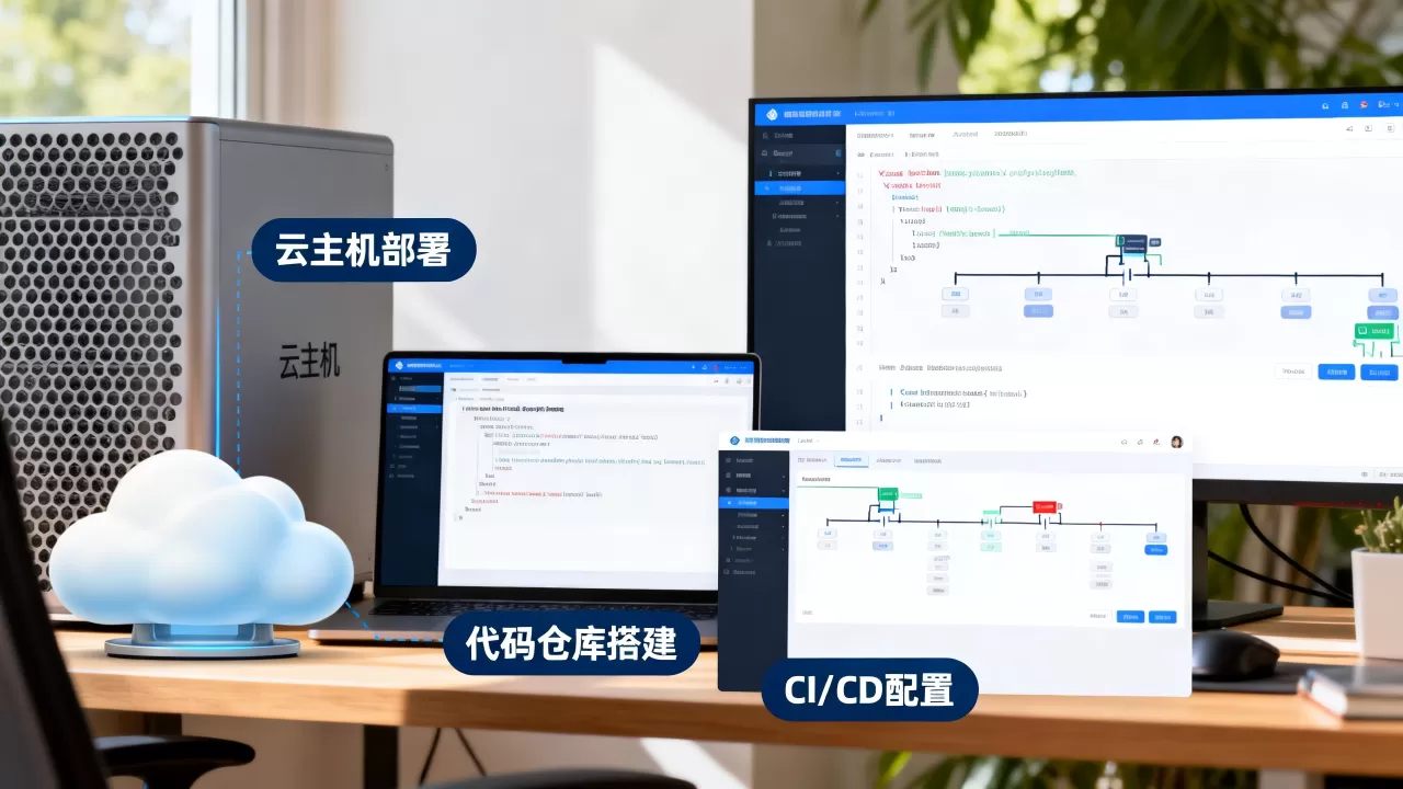 用云主机搭建代码仓库和CI流水线轻量组合怎么做？云主机CI/CD搭建教程