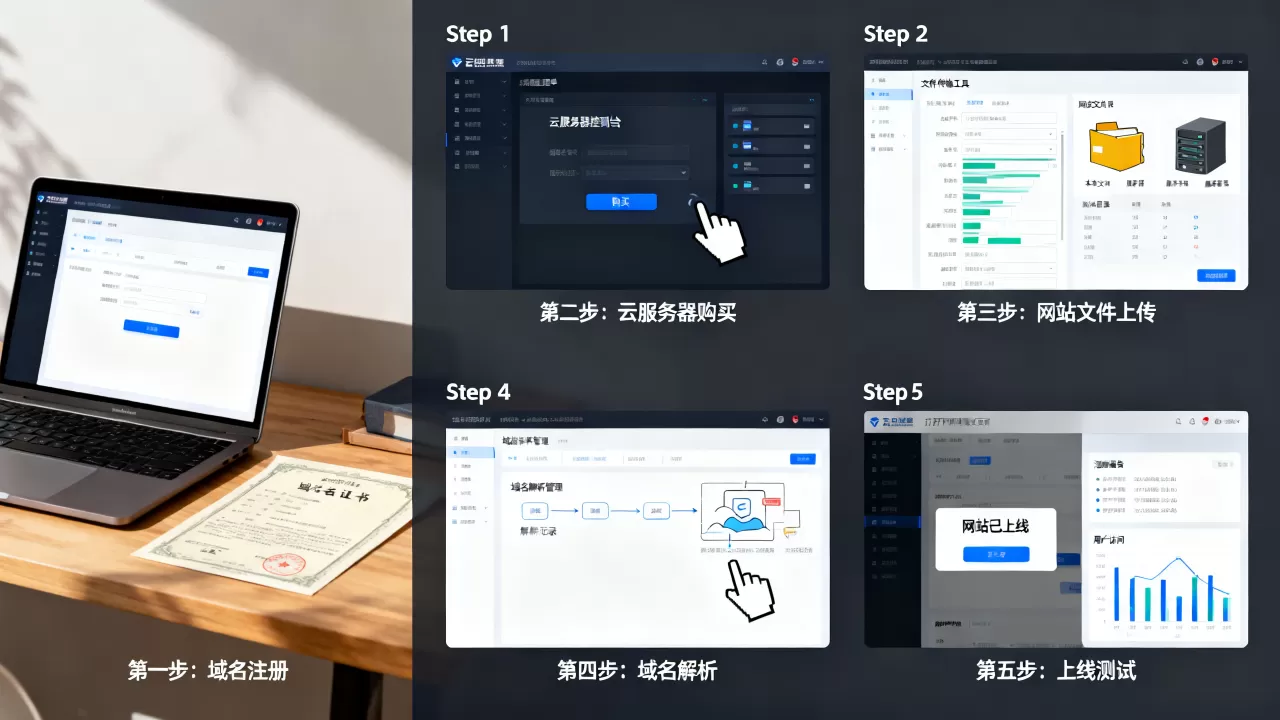 个人网站用云服务器搭建从域名到上线的步骤?需要哪些流程? 个人网站用云服务器搭建从域名到上线的步骤?需要哪些流程?