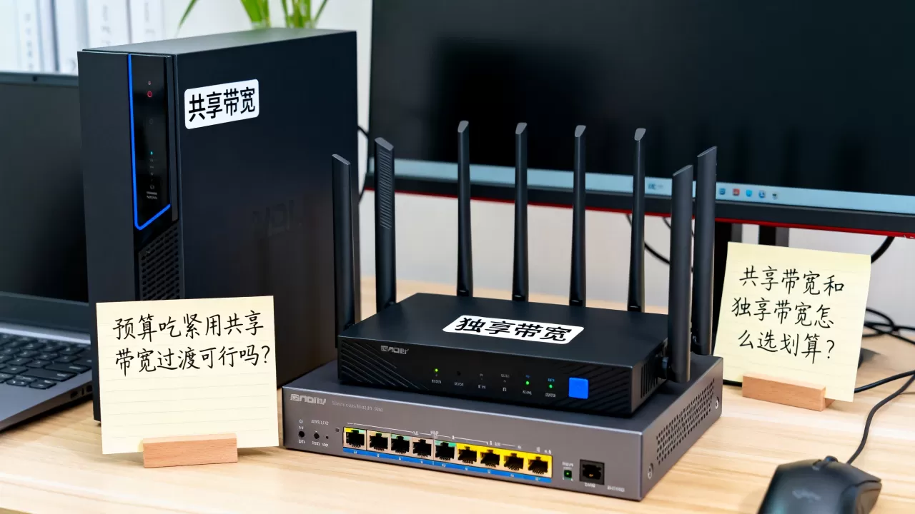 预算吃紧用共享带宽过渡可行吗？共享带宽和独享带宽怎么选划算？