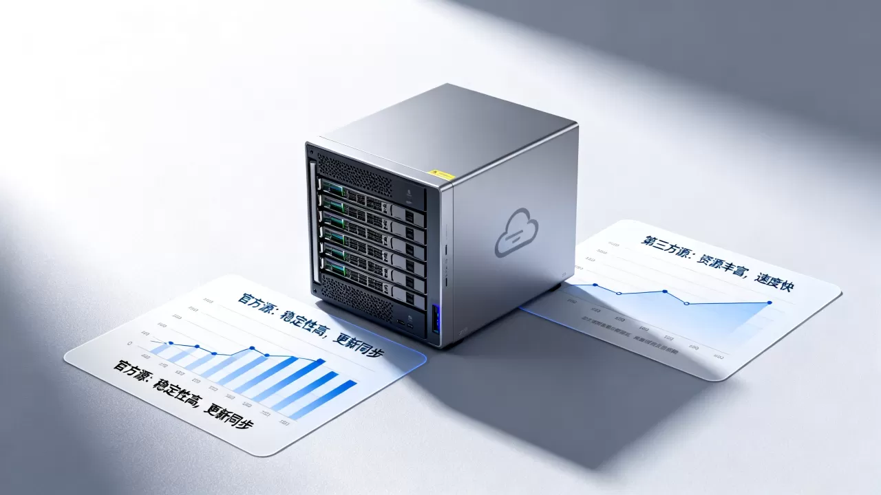 选云服务器镜像源时官方源和第三方源区别大吗，怎么选？