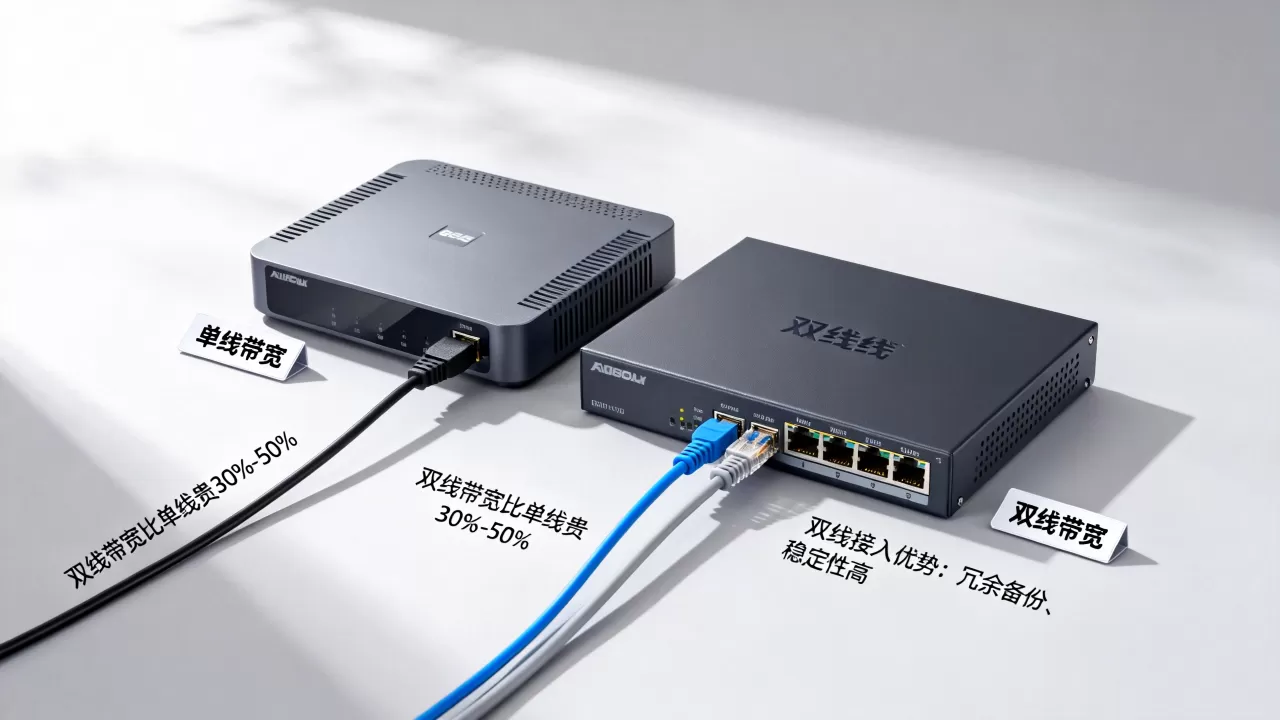 双线带宽一般会比单线带宽贵出多少钱,双线接入优势有哪些? 双线带宽一般会比单线带宽贵出多少钱,双线接入优势有哪些?