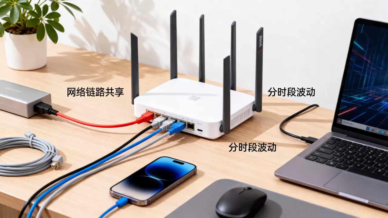 网速分时段波动大是什么原因？网络链路共享怎么解决？