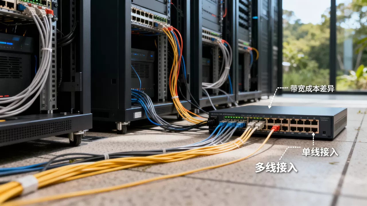 多线接入的机房线路为什么普遍比单线贵,机房带宽成本差异在哪 多线接入的机房线路为什么普遍比单线贵,机房带宽成本差异在哪